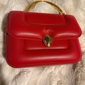 BVLGARI X MARY KATRANTZOU LEATHER TOP-HANDLE BAG